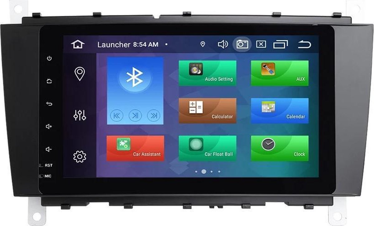 Android navigatie en multimediasysteem geschikt voor Mercedes Benz C klasse ingebouwde CarPlay autoradio bluetooth usb wifi 2GB + 16GB