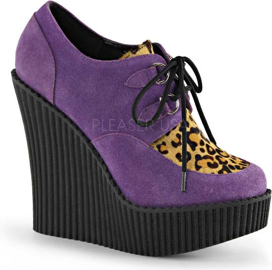 Demonia Sleehakken -40 Shoes- CREEPER-304 US 10 Paars | bol.com