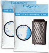 2x HEPA + Pre filter ZR005901 Rowenta Compact Power Cyclonic Filterset RO3731 RO3733 RO3753 RO3760 RO3761 RO3785 RO3786 Moulinex/Tefal Vergelijkbaar met Accessoires set