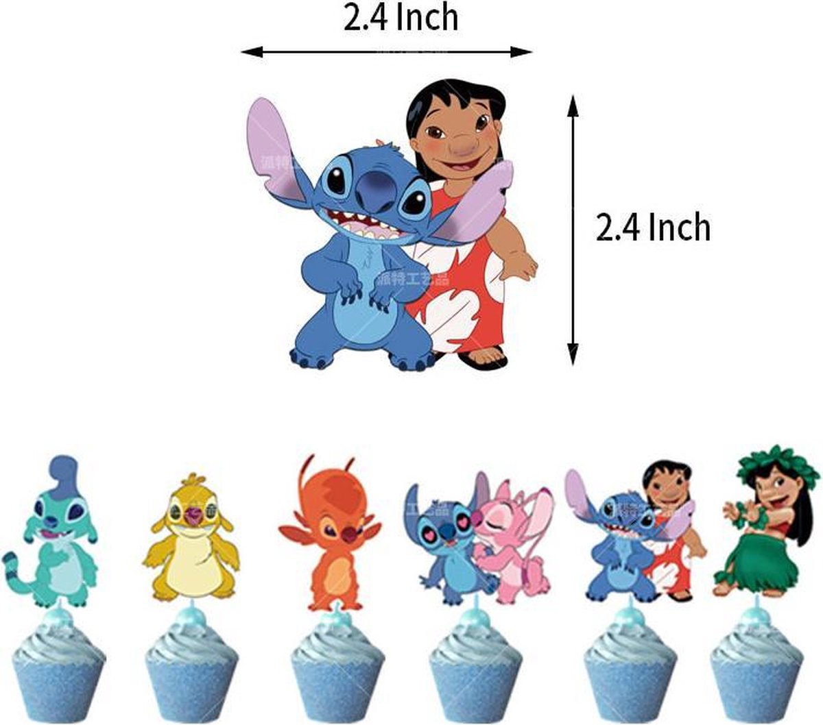 Lilo Stitch Thème Enfants Garçons Filles Fête d'anniversaire Fournitures  Kit Ballons Bannière Gâteau Toppers Décors Set