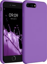 kwmobile telefoonhoesje geschikt voor Apple iPhone 7 Plus / iPhone 8 Plus - Hoesje met siliconen coating - Smartphone case in orchidee lila