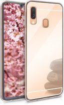 kwmobile hoesje voor Samsung Galaxy A40 - Telefoonhoesje in roségoud spiegelend - Backcover voor smartphone