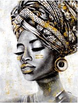 Canvas portret - Afrikaanse vrouw - Naomi