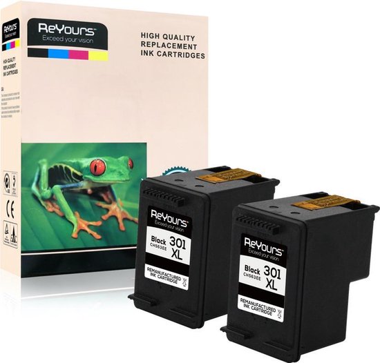ReYours Remanufactured Inktcartridge compatible HP - HP 301 XL - CH563EE Zwart... | bol.com