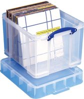 2 x Boîte de rangement Really Useful Box XL * 35 litres * 48 x 39 x 35 cm * transparent