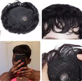 Haarstuk pruik hair topper 100%human hair #1 black