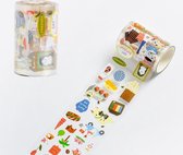 Dieren over de Hele Wereld Washi Tape - Sticker - Doorzichtig | Washi Sticker Tape | Dieren | Huisdieren | Katten | Poezen | Honden | Telefoons | Schilderijen | Mona Lisa | Kunst |