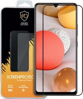 Samsung Galaxy A42 screenprotector - MobyDefend gehard glas screensaver - Zwarte randen - Screen Protector - Glasplaatje Geschikt Voor: Samsung Galaxy A42