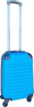 Travelerz handbagage koffer met wielen 27 liter - lichtgewicht - cijferslot licht blauw