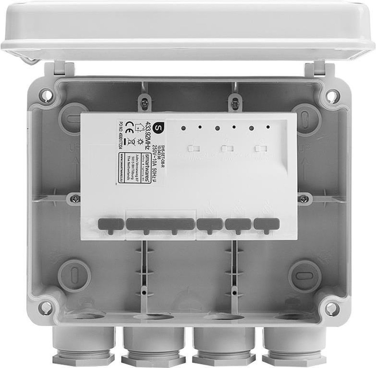 Smartwares Plug & Connect Waterdichte IP65 Aansluitdoos Buiten 3 Kanalen - Met Afstandsbediening