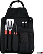 BBQ-grillschort, BBQ-gereedschap, keukengereedschapset, 7-delig