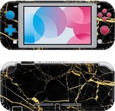 Skin Zwart Marmer geschikt voor Nintendo Switch Lite - NS Lite Sticker Marble