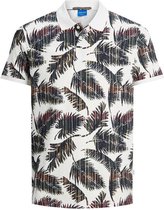 Jack & Jones Poloshirt Jorhazy Aop Polo Ss 12188294 Cloud Dancer Mannen Maat - S