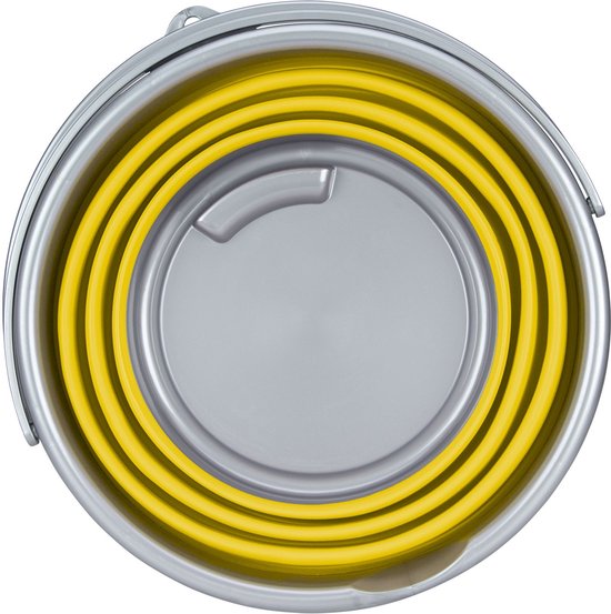 Abbey Camp Emmer Opvouwbaar - 15 Liter - Geel/Grijs van Abbey Camp — afbeelding 3