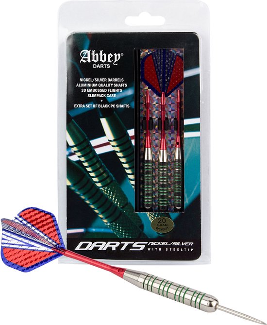 Abbey Darts Darts - Nickel/Silver - Zwart/Zilver - 23 van Abbey Darts — afbeelding 4