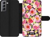 Wallet case - geschikt voor Samsung Galaxy S21 - Floral N°3