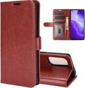 Oppo Find X3 Lite hoesje - MobyDefend Wallet Book Case (Sluiting Achterkant) - Bruin - GSM Hoesje - Telefoonhoesje Geschikt Voor: Oppo Find X3 Lite