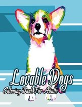 Lovable Dogs Coloring Book For Adults