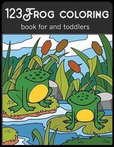 123Frog coloring book for and toddlers