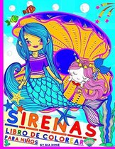 Libro de colorear de sirena