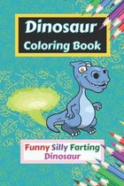 Dinosaur Coloring Book Funny Silly Farting Dinosaur