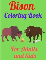 Bison Coloring Book For Adults and kids