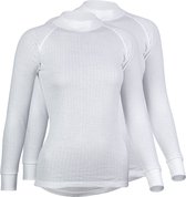 Avento Thermoshirt Lange Mouw Vrouwen - 2-Pack - Wit - Maat 36