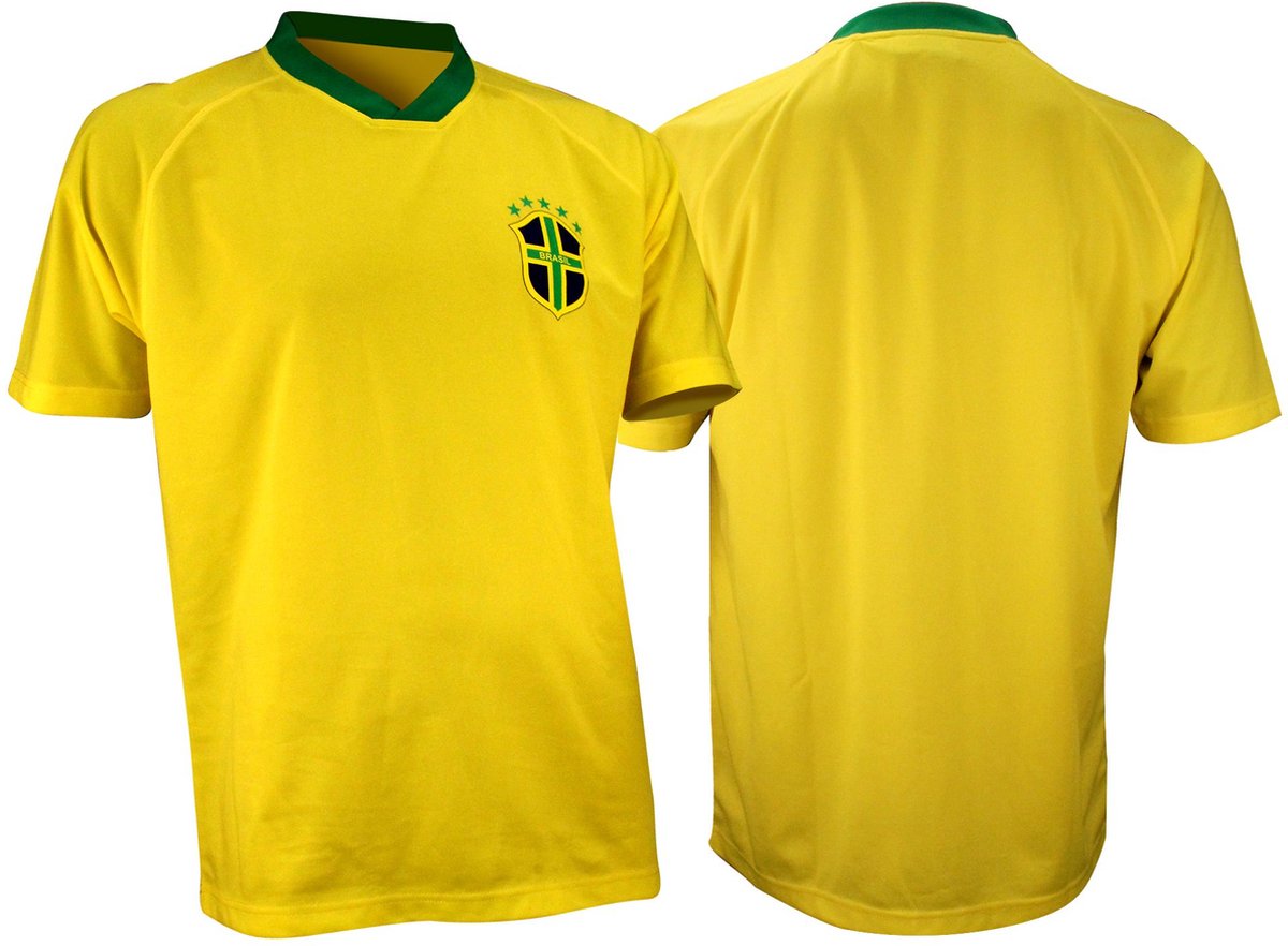 Voetbalshirt Supporter - Senior - Geel/Blauw/Groen - XXL