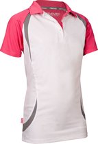 Avento Sportpolo - Meisjes - Wit/Roze/Grijs - 116