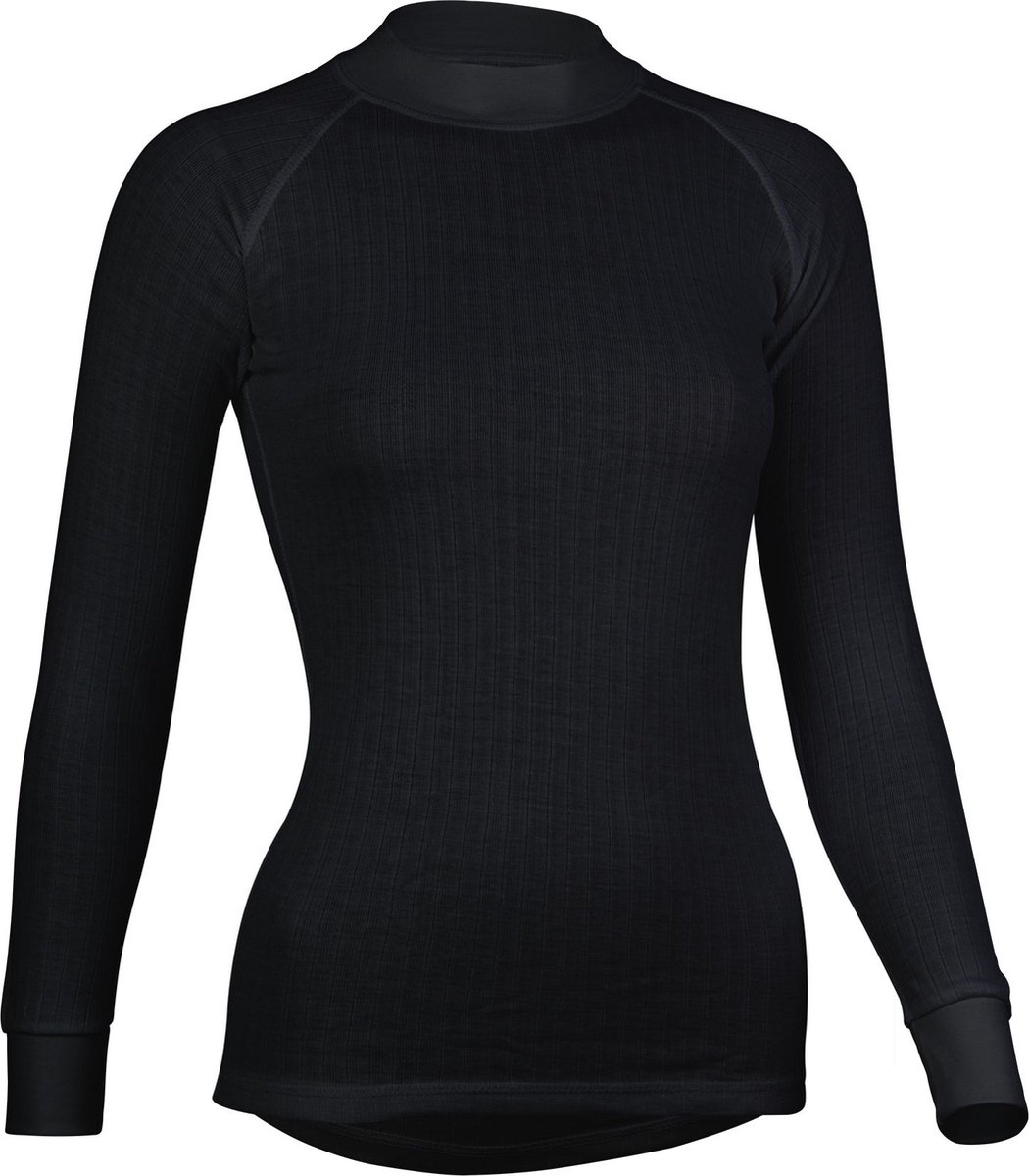 Avento Thermoshirt Lange Mouw - Vrouwen - Zwart - Maat 36 - Avento