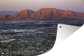 Muurdecoratie Las Vegas - Berg - Zonsondergang - 180x120 cm - Tuinposter - Tuindoek - Buitenposter