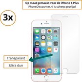 3x iPhone 6 Plus Screenprotector | Premium Kwaliteit | Tempered Glass | Protective Glass | Gehard Glas | Bescherm Glas