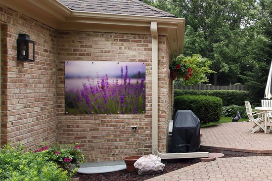 Affiche de jardin Lavande (2) - Lavande avec toile en vrac 120x80 cm avec l'affiche de jardin - Toile de jardin / Toile d'extérieur / Peintures pour l'extérieur (décoration de jardin)