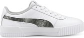 PUMA Carina L Snake FS Dames Sneakers - Puma White-Gray Violet-Puma Silver - Maat 38.5
