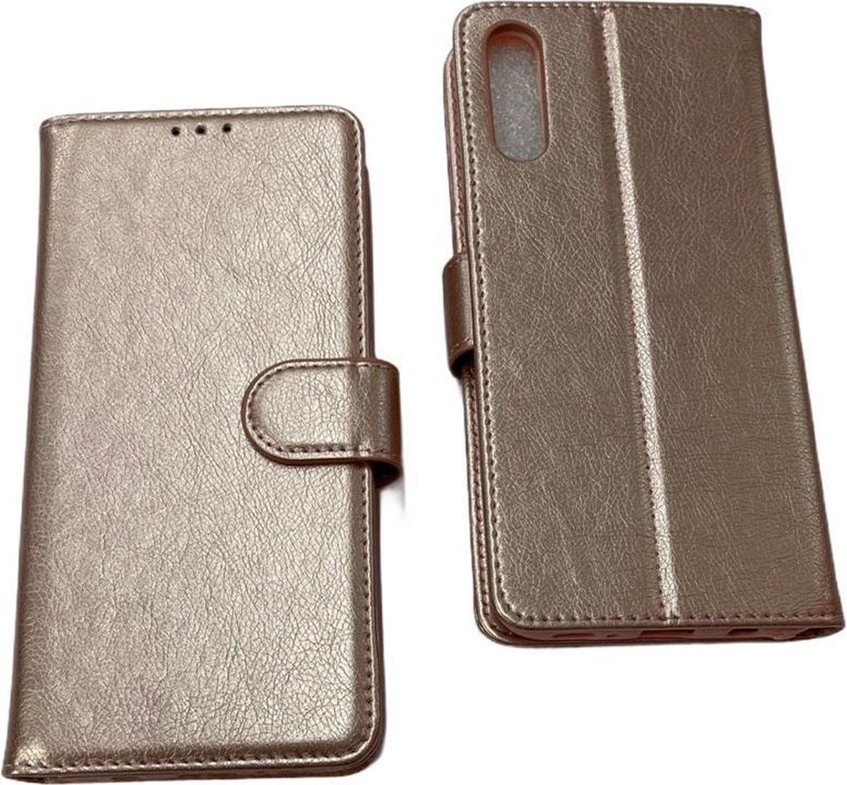 ZKl Telecom Telefoonhoesje - Book Case - Geschikt Voor Samsung Galaxy A50 - Roze En Goud