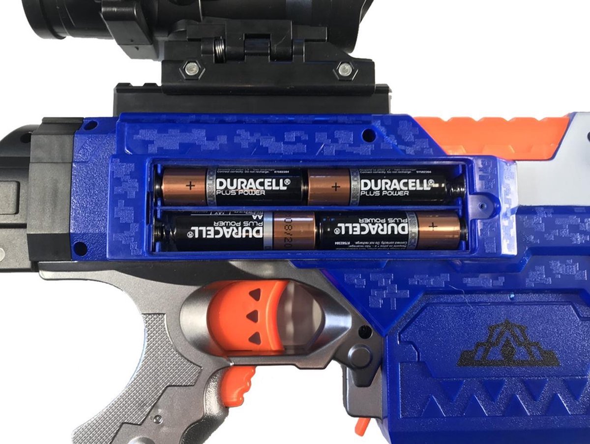 Elite longstrike mega sniper gun met rival vest en 40 nerf