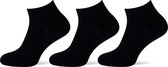 Eureka - 3 Paar sneaker Socks van bamboe - Met 80% Bamboe vezel - Maat 39/42 - Zwart