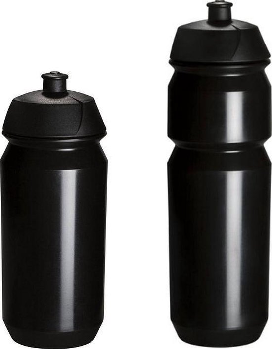 set Bidonnen met Ultralight Bidonhouders - bestaande uit 1x 500ml en 1x 750ML Tacx Shiva bidons met lichtgewicht bidonhouder - Zwart — afbeelding 4