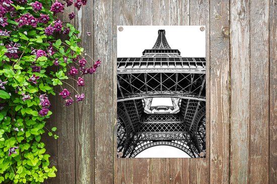 Affiche de jardin Under the Eiffel Tower 60x90 cm - Toile de jardin / Toile d'extérieur / Peintures d'extérieur (décoration de jardin)