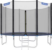 Trampoline met Veiligheidsnet - Ø 305 cm - met Ladder - Buiten - Veilig - Blauw