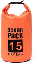 Nixnix Waterdichte Tas - Dry bag - 15L - Oranje - Ocean Pack - Dry Sack - Survival Outdoor Rugzak - Drybags - Boottas - Zeiltas