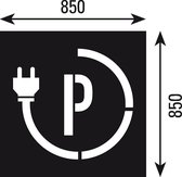 Parkeerplaatssjablonen elektrische auto, 2 stuks