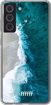 6F hoesje - geschikt voor Samsung Galaxy S21 FE -  Transparant TPU Case - Beach all Day #ffffff