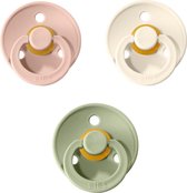 Bibs fopspeen 0-6 maanden|Set 3 Stuks|Maat 1 | Blush, ivory, sage *