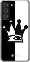 6F hoesje - geschikt voor Samsung Galaxy S21 FE -  Transparant TPU Case - Chess #ffffff