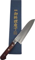 Handgemaakt - Couteau japonais Santoku - Damas - 18 cm - VG10