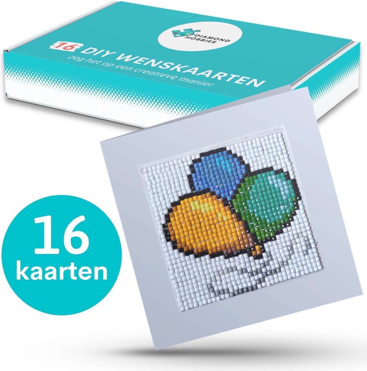 16 Diamond Painting Kaarten van Diamond Hobbies Diamond Painting