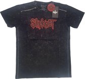 Slipknot Heren Tshirt -L- Logo Zwart