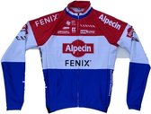 Fietsshirt Lange Mouwen Alpecin Fenix Nederlands Kampioen Kalas Maat M