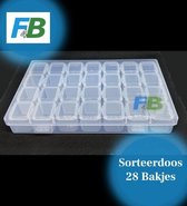 F4B Diamond Painting 28 bakjes Opbergdoos | Sorteerdoos | Opbergbox